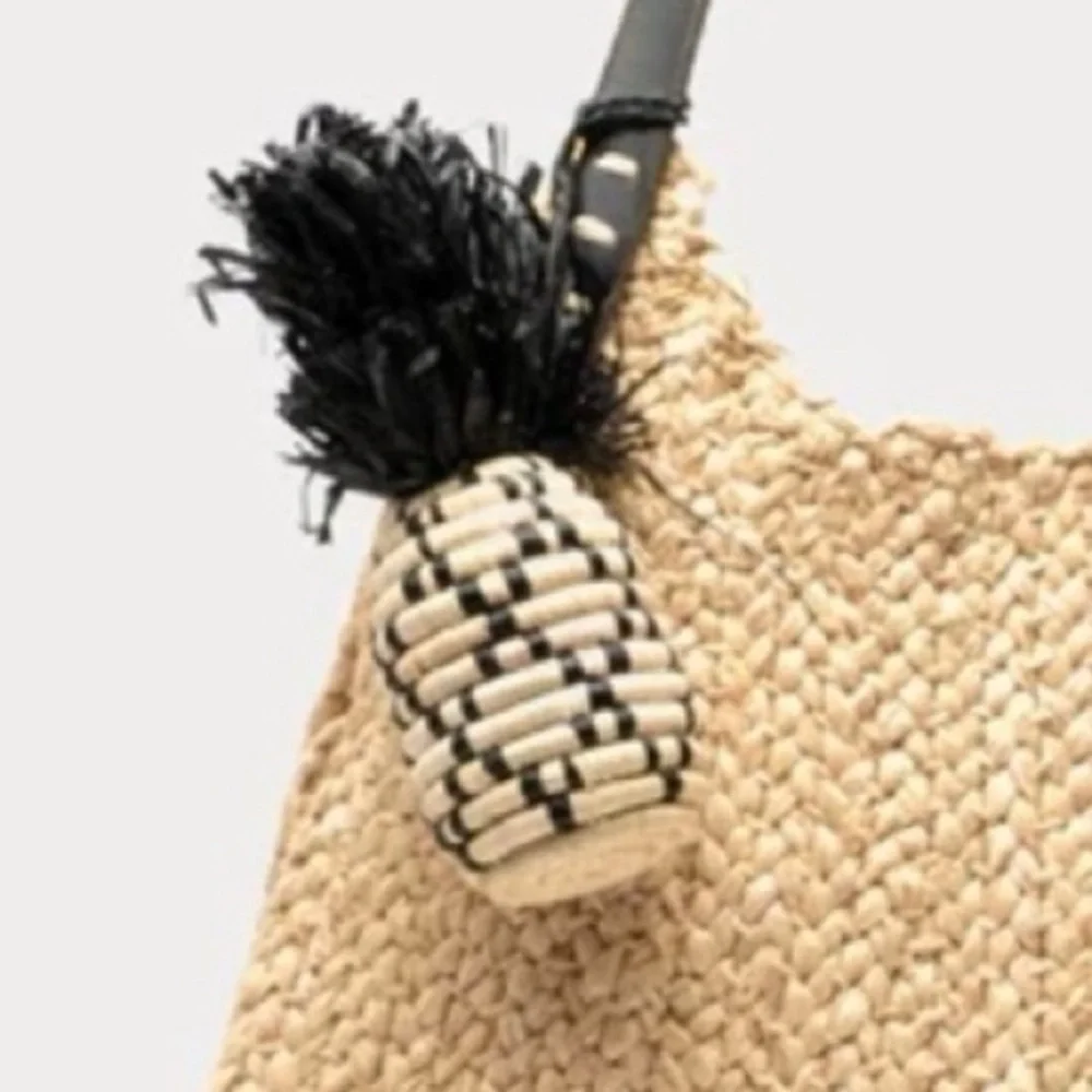Frances Valentine Raffia Bag Charm. 2” W x 5.75” H. Brand new! - Picture 4 of 7